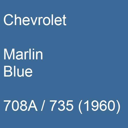 Chevrolet, Marlin Blue, 708A / 735 (1960).